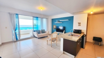 apartamento en venta en juan dolio primera línea de playa semi amueb