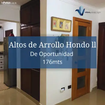 Apartamento en sector dn - altos de arroyo hondo ii 3 habitaciones 2 p