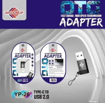Adaptador usb tipo c hembra a usb 2.0 macho