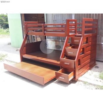 Camarote  de tres niveles en madera  fabricacion por encargo
