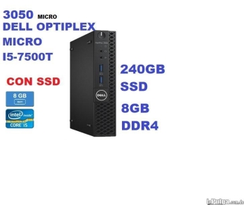 Dell micro cpu i5-7500t 3.3ghz x 4 8gb ddr4 240gb ssd 7ma gen 10500