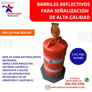 Tenemos conos y barriles de seguridad vial