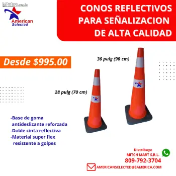 Tenemos conos y barriles de seguridad vial