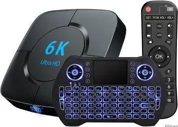 Combo iptv caja 6k activada más teclado