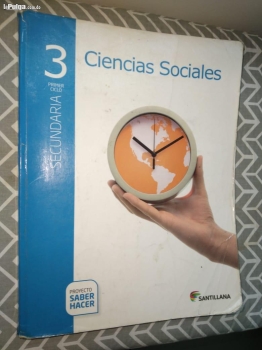 Libro de texto ciencias sociales 3 secundaria santillana