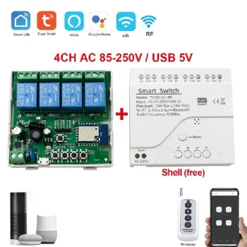 Modulo de interruptor smart wifi 4 canales