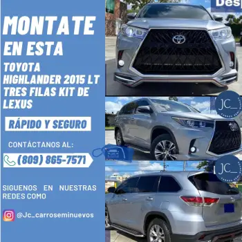 Toyota highlander lt 2015 kit lexus.