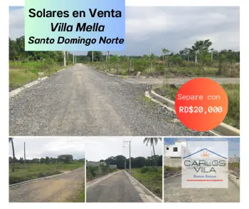 Solares en venta en villa mella