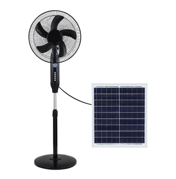 Abanico solar recargable de pedestal 16 pulgadas con 3 veloc