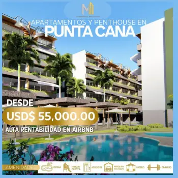 Vendo apartamento y penthouse en punata cana