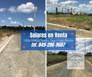 Solares en venta en villa mella santo domingo nortte