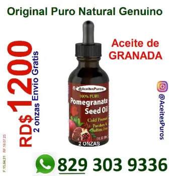 Aceite de granada prensado en frio purisimo importado