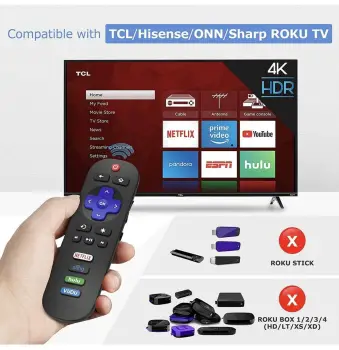 Control remoto rc280 compatible con tcl roku