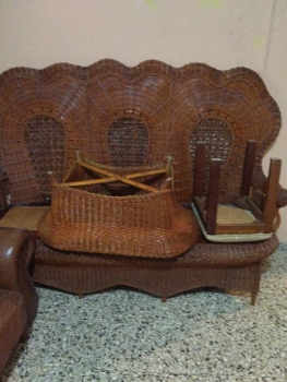 sofa mueble sala piel cuero-romelia  en santo domingo dn