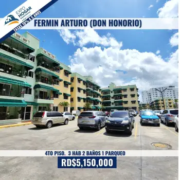 Apartamento en venta don honorio  residencial fermin arturo