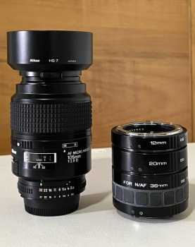 Nikon micro nikkor 105 mm 2.8d  tubos de extensión kenko