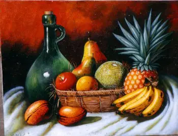 Pintor dominicano cuadro costumbrista obra de arte e.vidal