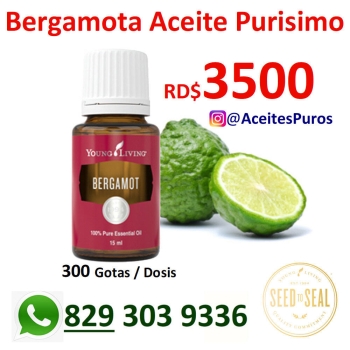 Aceite de bergamota bergamot marca young living puro origina