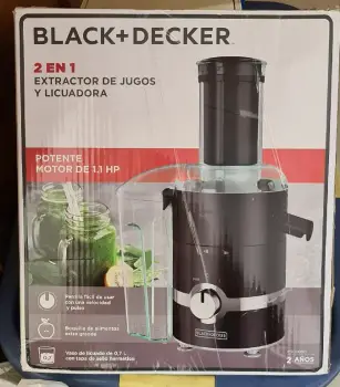 Black and decker je9000bd 2 en 1 extractor y licuadora.