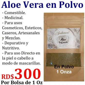 Aloe vera sabila en gel polvo capsulas suplemento