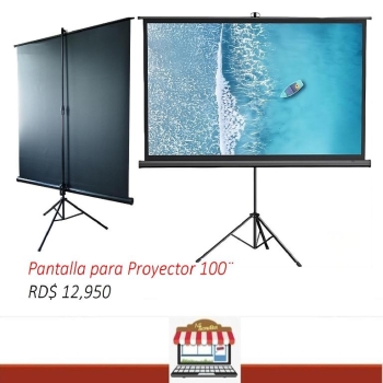 Pantalla para proyector 100 pulgadas lona blanca de cine con