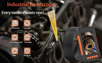 Camara endoscopica industrial 1080p bateria interna recarga