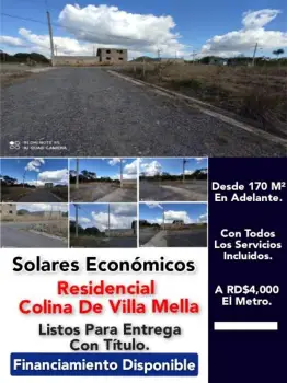 Vendo solar  152 mts. en residencial colinas