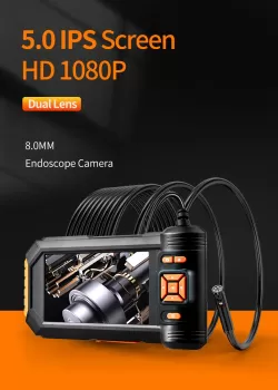 Camara endoscopica industrial 1080p bateria interna recarga