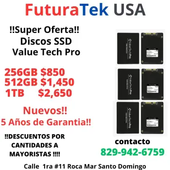 Valuetech pro 256gb512gb1tb  ssd en santo domingo oeste