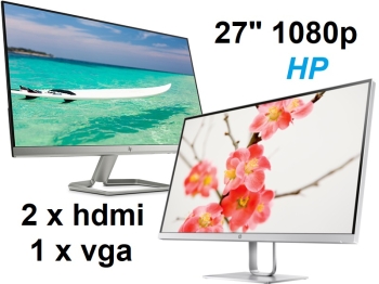 Monitor hp 27f 27 pulgadas 2 hdmi y vga como nuevo 9500