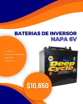 Batería de inversor napa 6v