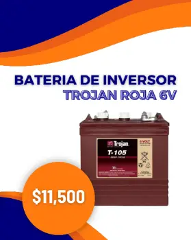 Batería de inversor trojan roja 6v