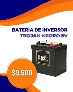 Batería de inversor trojan negra 6v