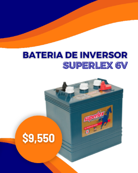 Batería de inversor superlex 6v