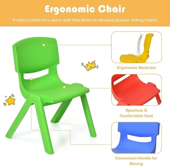 Sillas de colores apilables para niÑos silla plasticas infa