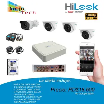 Oferta 4 cámara de seguridad 1080p instalación