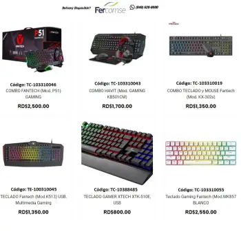 Teclados  varias marcas y modelos para oficina y g