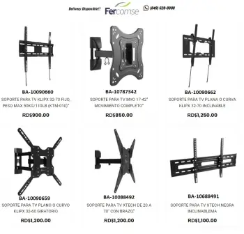 Bases de monitores y tv nuevos y de varios modelos