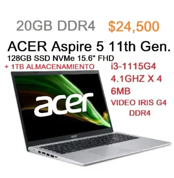 Laptop aspire 3 15p fhd 11th gen 20gb ddr4 128gb  1tb