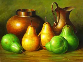 Pintor dominicano cuadro costumbrista obra de arte e.vidal