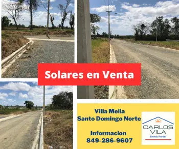 Solares en venta en villa mella santo domingo nortte