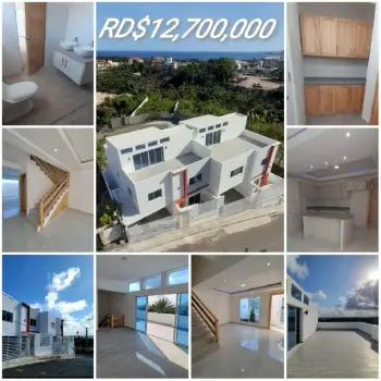 Casas de 3 niveles en venta rd12700000 en sto dgo oeste