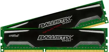 -----memorias crucial ballistix 16gb 2x8gb ddr3 1600mhz