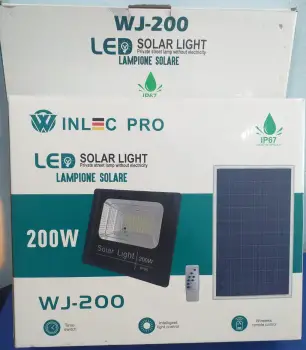 Lampara solar de 200w