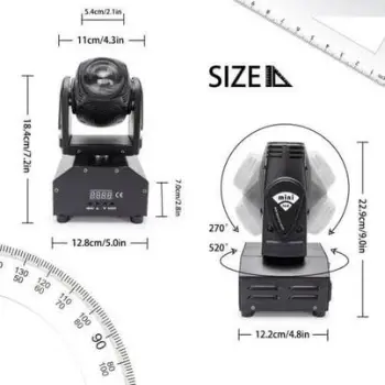 B28 luz de cabeza móvil mini 10w iluminación puntual.✅