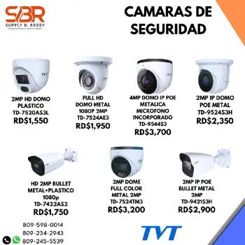 Camaras de seguridad marca tvt