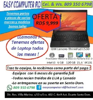 Especial !!! pc laptop 156 ibm lenovo e540 i5-4310m 8gb 120gb ssd w10e