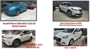 Disponibles 2019 y 2020