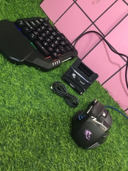 Combo teclado y mouse gamer para celulares