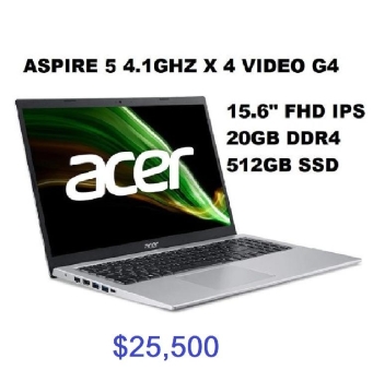 Laptop acer aspire 3 15.6 i3 11va 20gb ddr4 512gb ssd 2023